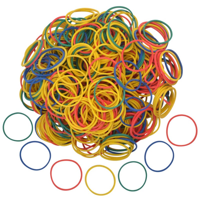 Nydotd 1000pcs Rubber Bands, Small Colorful Money Rubber Bands Bulk 2.5cm 1 inch Bank Paper Bills Dollars Elastic Stretchable Bands Strong Elastic Loop Office Supplies General Purpose Rubber Band - Image 1